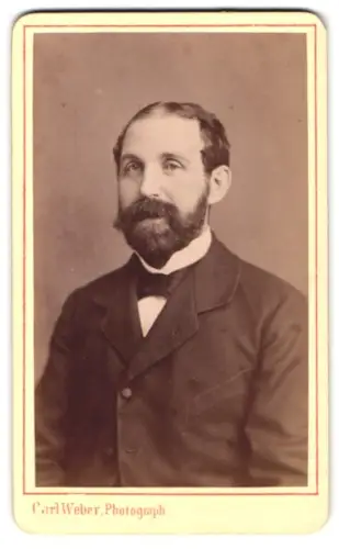 Fotografie Carl Weber, Hamburg-St. Pauli, Marienstrasse 41, Porträt eines Herren