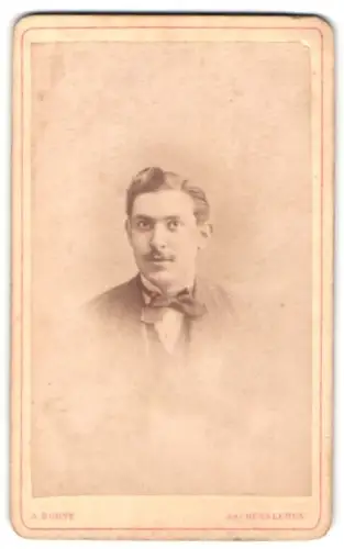 Fotografie A. Bohne, Aschersleben, Markt 61, Porträt eines jungen Mannes