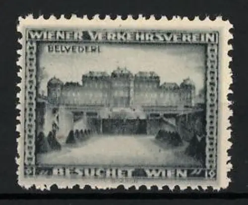 Reklamemarke Wien, Besuchet Wien, Schloss Belvedere