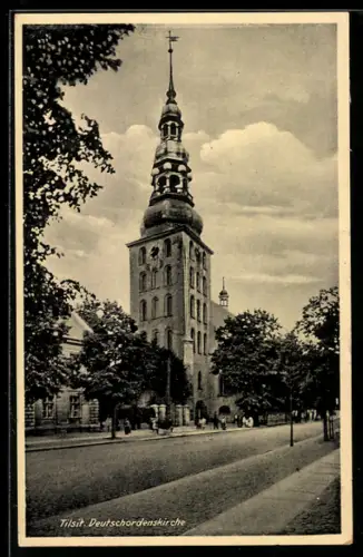 AK Tilsit, Ansicht der Deutschordenskirche