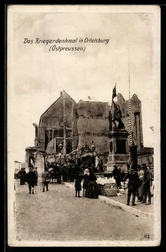 AK Ortelsburg, Das Kriegerdenkmal