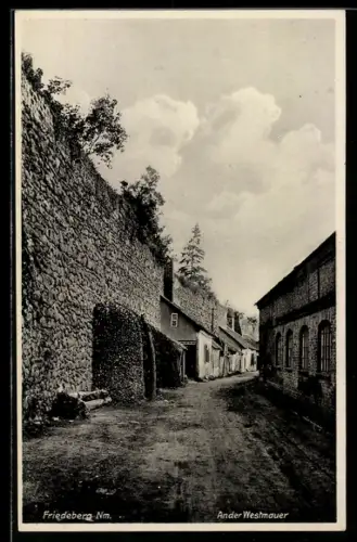 AK Friedeberg /Nm., Partie an der Westmauer