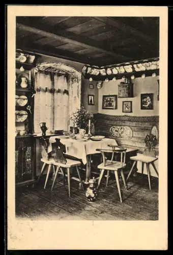 AK Fuchswinkel-Schmidtsdorf, Gasthaus Altschlesische Bauernstube in Dr. Weicker`s Gut