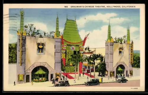 Künstler-AK Hollywood, CA, Grauman's Chinese Theatre