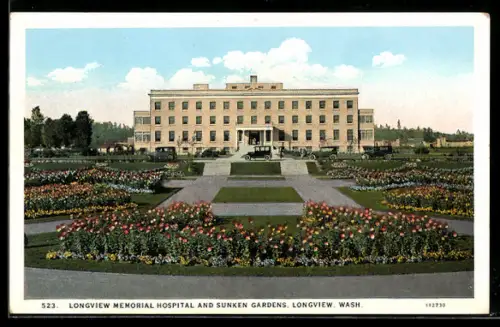 AK Longview, WA, Longview Memorial Hospital and Sunken Gardens