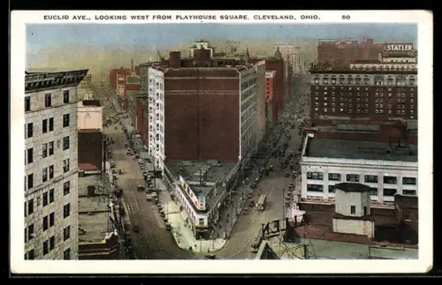 AK Cleveland, OH, Euclid Ave. Looking West from Playhouse Square