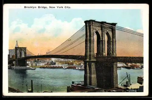 AK New York, NY, Brooklyn Bridge