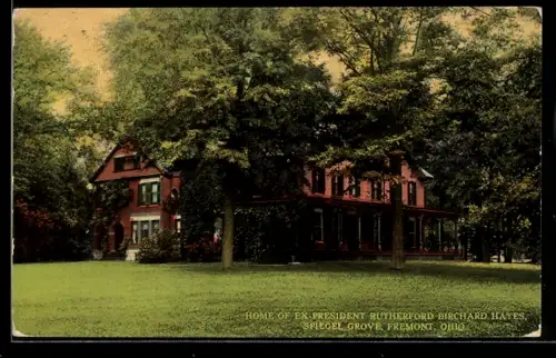 AK Fremont, OH, Home of Ex-President Rutherford Birchard Hayes, Spiegel Grove