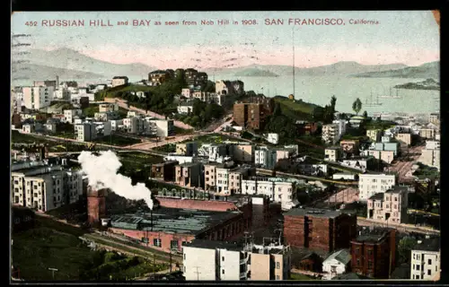AK San Francisco, CA, Russian Hill and Bay