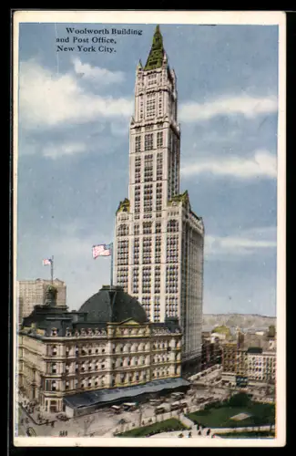 AK New York, NY, Woolworth Building and Post Office