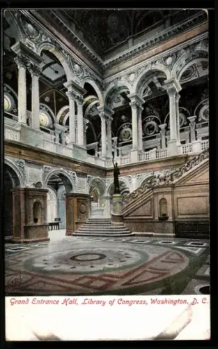AK Washington D.C., Grand Entrance Hall, Library of Congress