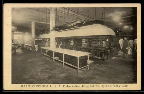 AK New York, NY, Main Kitchen, USA Debarkation Hospital No. 3