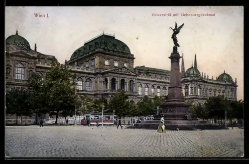 AK Wien, Universität mit Liebenbergdenkmal