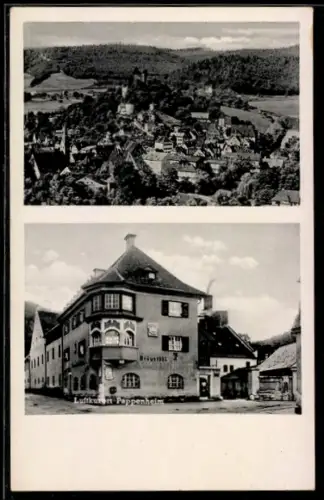 AK Pappenheim, Totalansicht, Gasthaus Braustübl