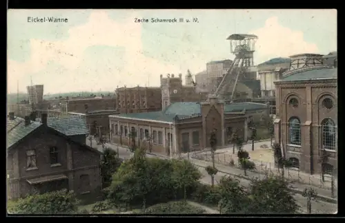 AK Eickel-Wanne, Zeche Schamrock III u. IV