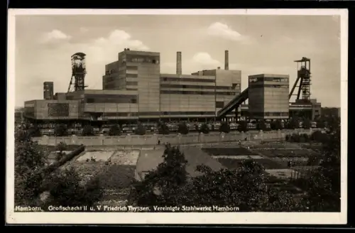 AK Hamborn, Kohlenzeche Grossschacht II u. V, Friedrich Thyssen, Vereinigte Stahlwerke Hamborn