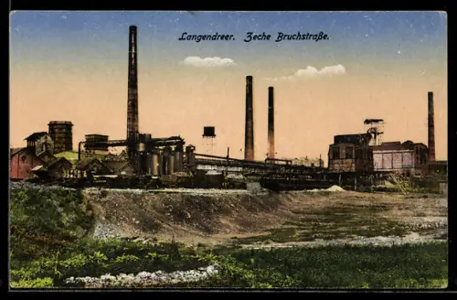 AK Bochum, Langendreer, Zeche Bruchstrasse, Kohlebergwerk