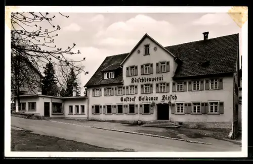 AK Heubach, Hirschbrauerei & Gasthof Goldener Hirsch