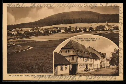 AK Glashütten, Gasthaus zum weissen Ross, Panorama
