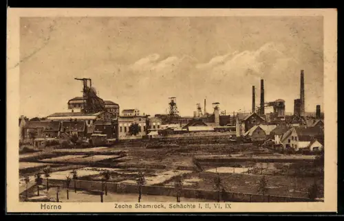 AK Bochum, Zeche Shamrock, Schächte I, II, VI, IX, Kohle