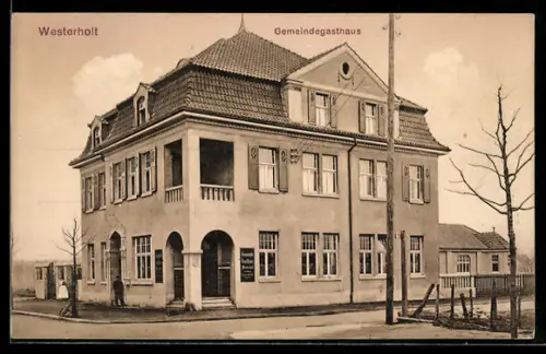 AK Westerholt, Blick auf das Gemeindegasthaus