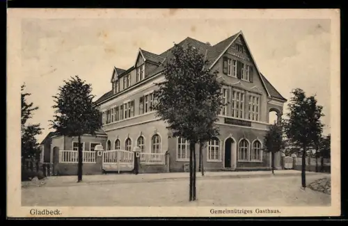 AK Gladbeck, Gemeinnütziges Gasthaus, Vorderansicht