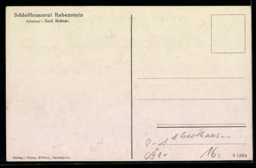 AK Rabenstein, Schlossbrauerei & Gasthaus Rabenstein