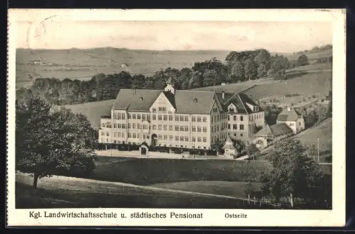 AK Pfarrkirchen, Königliche Landwirtschaftsschule und städtisches Pensionat, Ostseite