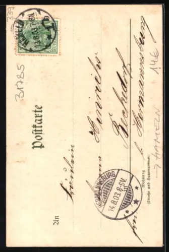 Lithographie Hameln, Der Rattenfänger