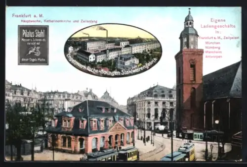 AK Foche-Solingen, Engelswerk Stahlwaren Fabrik, Pilatus-Stahl