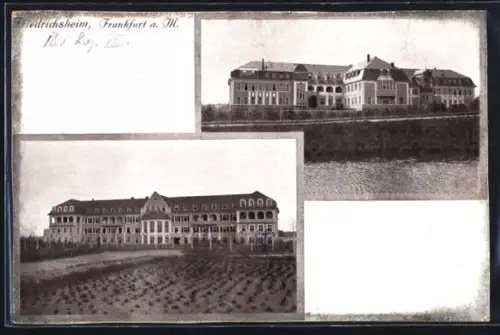 AK Frankfurt a. M.-Niederrad, Friedrichsheim, Mehrfachansicht