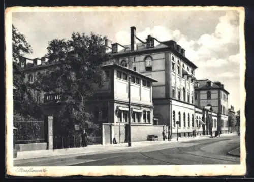 AK Frankfurt a. M., Die Hauptanstalt der Stiftung das Hospital zum heiligen Geist, Strassenseite