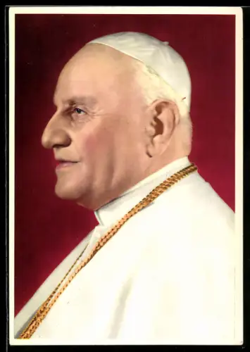 AK Unser Hl. Vater Papst Johannes XXIII., Portraitfoto