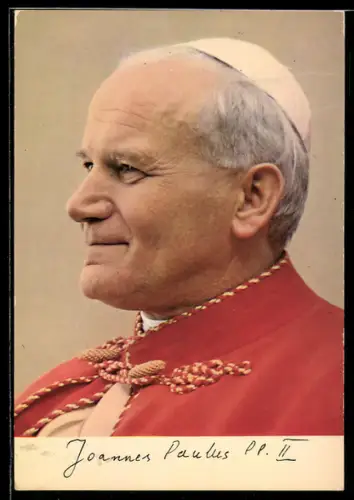 AK Johannes Paulus PP. II, Portrait vom Papst