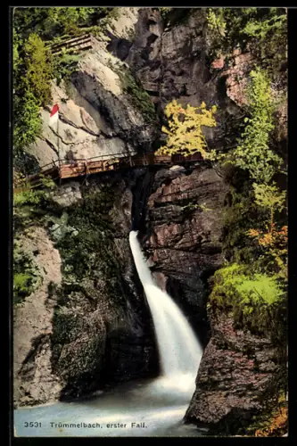 AK Trümmelbach, Erster Wasserfall