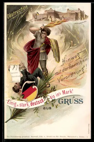 AK St. Michael streckt einen Mann mit der Sprachverordnung nieder