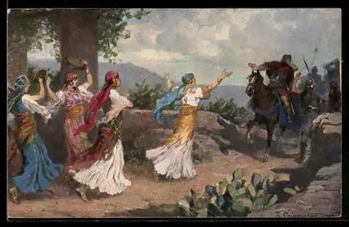 AK la fille de Jeplithé sortit au-devant de son père