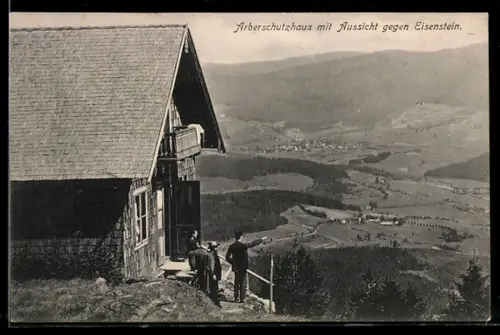 AK Arberschutzhaus, Blick gegen Eisenstein