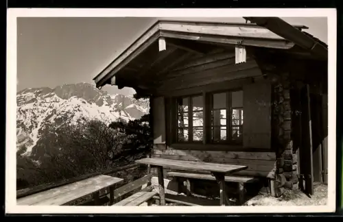 AK Paulshütte, Kneifelspitze mit Untersberg