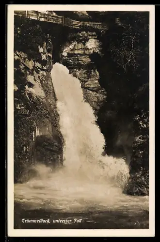 AK Trümmelbachfall, Unterster Wasserfall