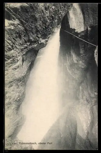 AK Trümmelbach, Oberer Fall, Wasserfall
