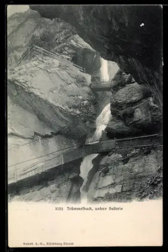 AK Trümmelbach, untere Galerie