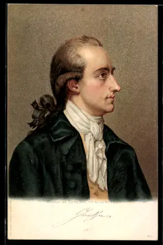 AK Portrait Johann W. Goethe