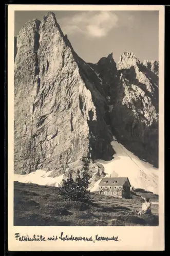 AK Falkenhütte, Blick gegen die Lalidererwand