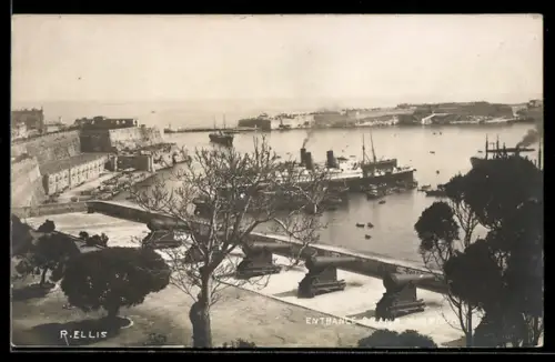 AK Malta, Entrance Grand Harbour, Dampfer