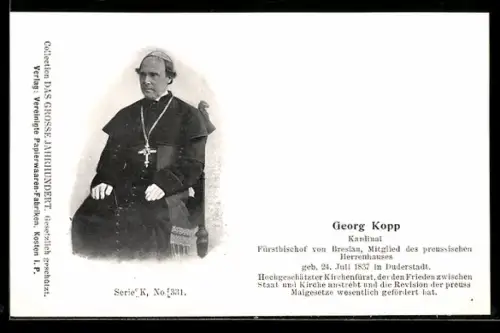 AK Georg Kopp, Fürstbischof von Breslau