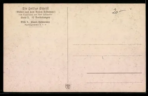 AK Paulus wird bekehrt, Jesuserscheinung