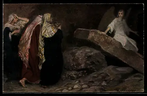 AK Die Frauen am Grabe