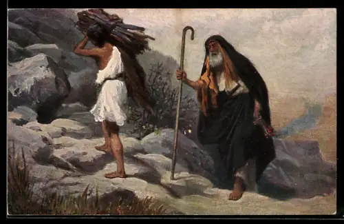 AK Alttestamentliche Bilder, Isaak`s Opferung