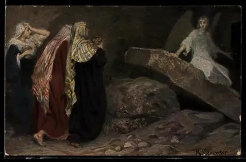 AK Die Frauen am Grabe